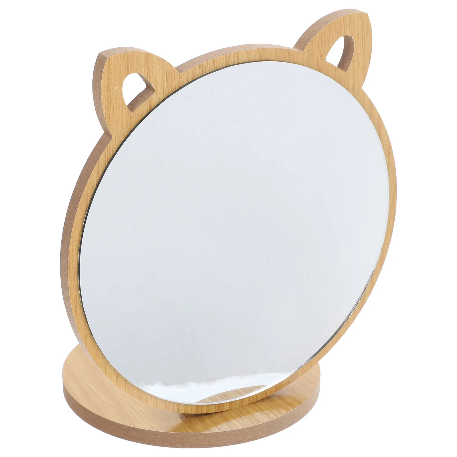 Wooden Makeup Mirror Shaving Desk Countertop Small Size Table Mirror Home Bedroom Travel Practical Durability
Wooden Makeup Mirror Shaving Desk Countertop Small Size Table Mirror Home Bedroom Travel Practical Durability