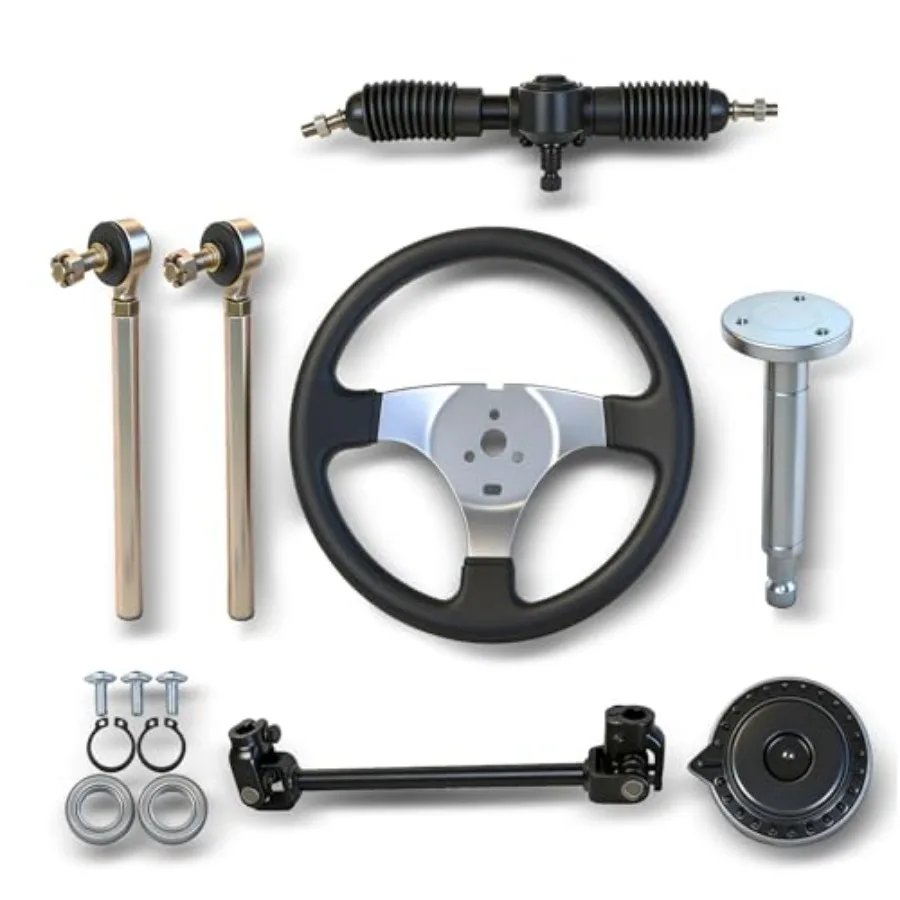 300mm Steering Wheel Steel Kit 320mm Gear Rack Pinion Adjustable Shaft Set Replacement for 110cc Go Kart ATV Buggy Quad
300mm Steering Wheel Steel Kit 320mm Gear Rack Pinion Adjustable Shaft Set Replacement for 110cc Go Kart ATV Buggy Quad