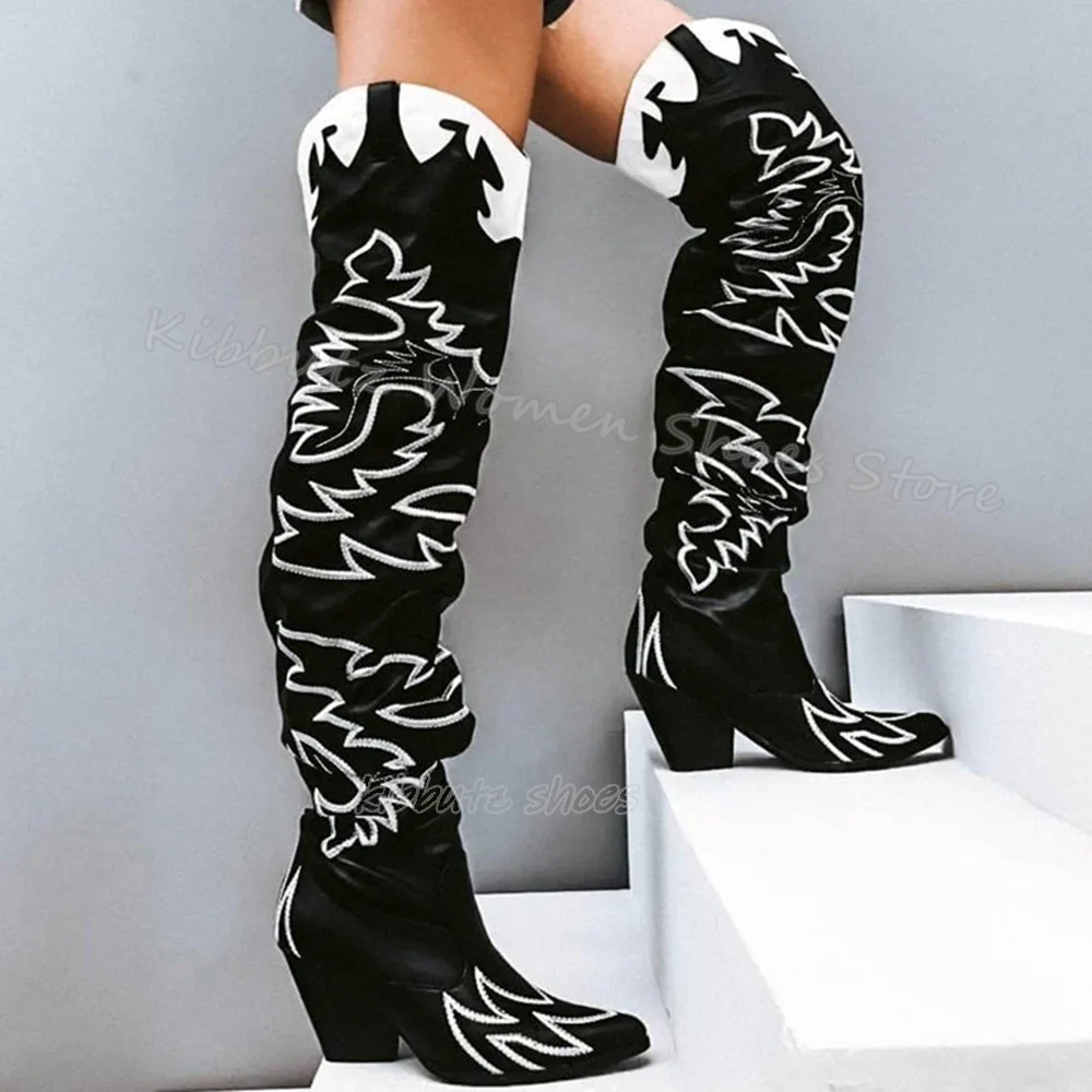 Faux Snakeskin Western Boot Over The Knee Slouchy Thigh High Elegant Fashion Novelty Genuine Leather Mixed Color Women Shoes New
Faux Snakeskin Western Boot Over The Knee Slouchy Thigh High Elegant Fashion Novelty Genuine Leather Mixed Color Women Shoes New