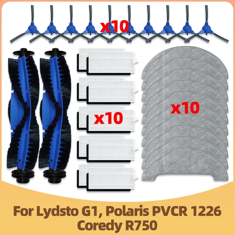 Accessory Set For Lydsto G1, Coredy R750, Polaris PVCR 1226 Robot Vaccum Cleaner, Replacements: Main side brush filter mop
Accessory Set For Lydsto G1, Coredy R750, Polaris PVCR 1226 Robot Vaccum Cleaner, Replacements: Main side brush filter mop