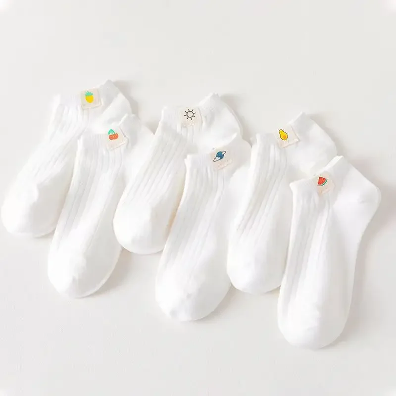 White Socks Casual Fashion Solid Color High School Girls Short Socks Cute Cartoon Japanese Kawaii Low Cut Ankle Socks Women Gift
White Socks Casual Fashion Solid Color High School Girls Short Socks Cute Cartoon Japanese Kawaii Low Cut Ankle Socks Women Gift
