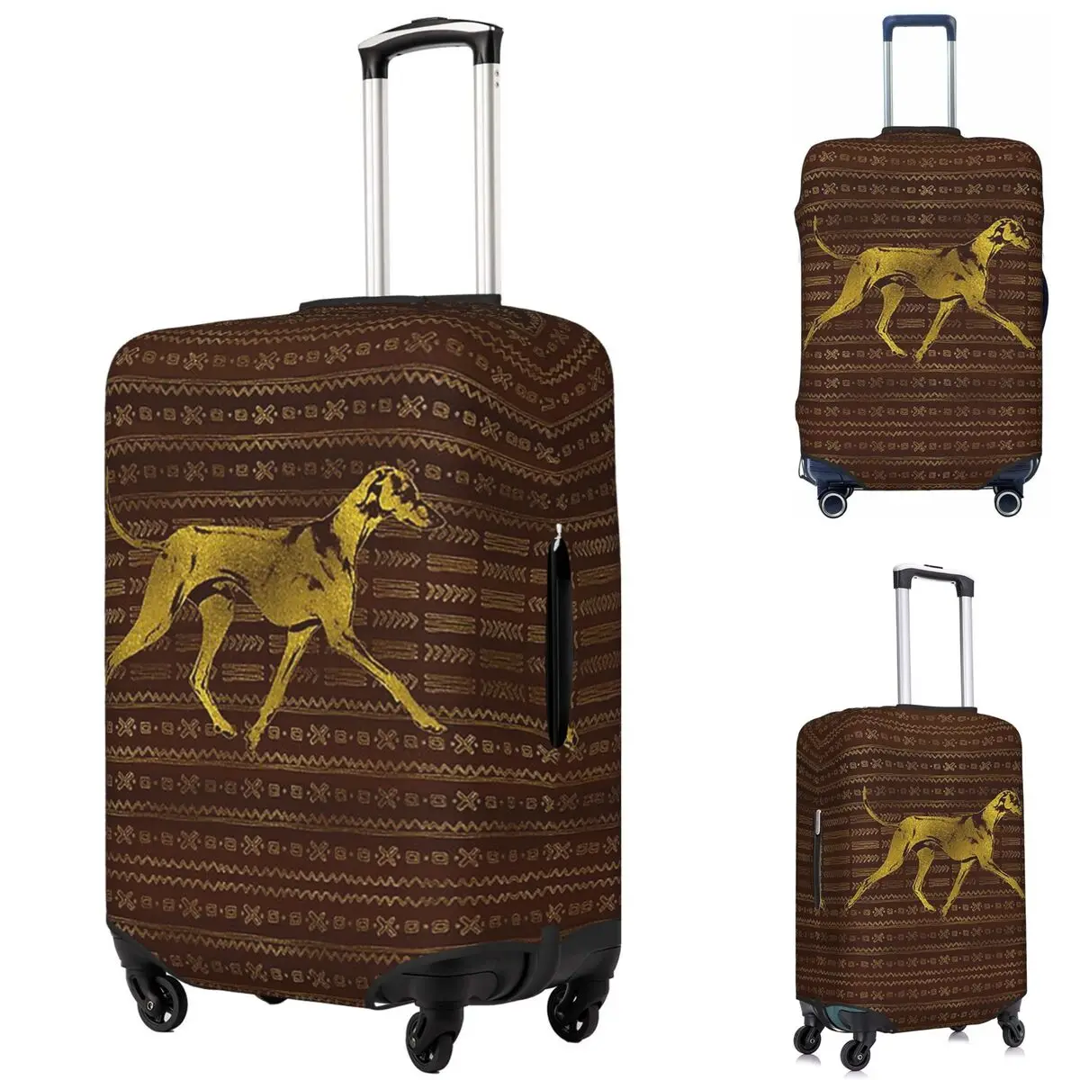 Greyhound Whippet Sighthound Dog Azawakh On African Suitcase Cover Protection Elastic Luggage Protector Covers for 18-32 Inch
Greyhound Whippet Sighthound Dog Azawakh On African Suitcase Cover Protection Elastic Luggage Protector Covers for 18-32 Inch
