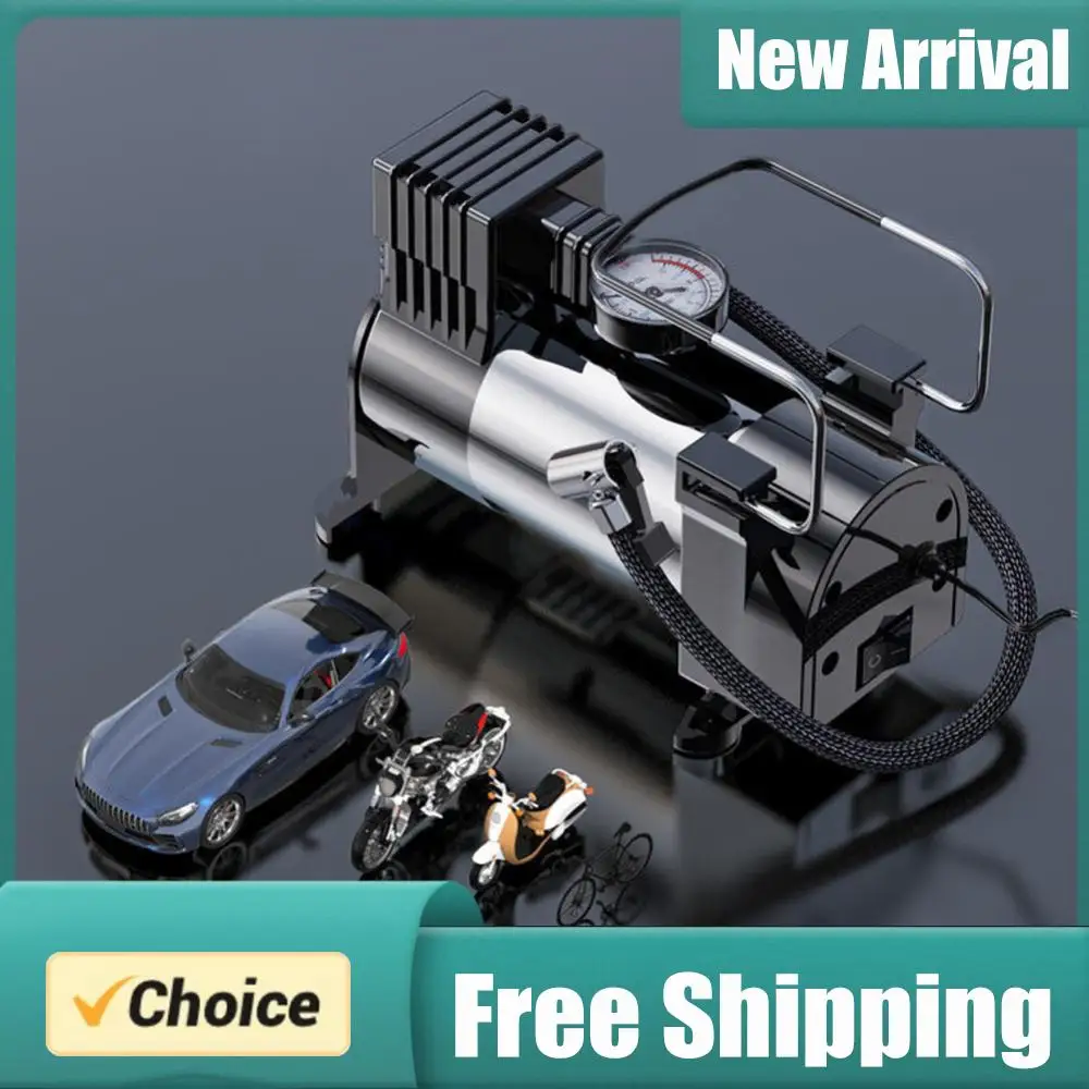 12V Portable Air Compressor with Pressure Gauge Car Tire Pump Cylinder Power System Mini Air Compressor Heavy Duty Tire Inflator
12V Portable Air Compressor with Pressure Gauge Car Tire Pump Cylinder Power System Mini Air Compressor Heavy Duty Tire Inflator