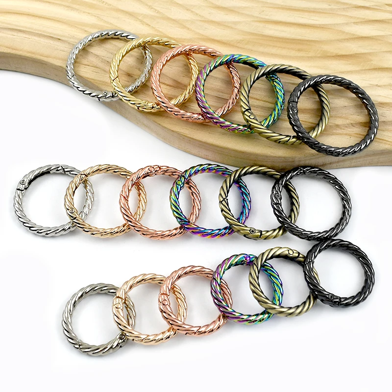 5Pcs 20-38mm Spring Carabiner O Ring Metal Buckles Round Openable Keychain Loop Trigger Snap Hook Leather Hardware Accessories
5Pcs 20-38mm Spring Carabiner O Ring Metal Buckles Round Openable Keychain Loop Trigger Snap Hook Leather Hardware Accessories
