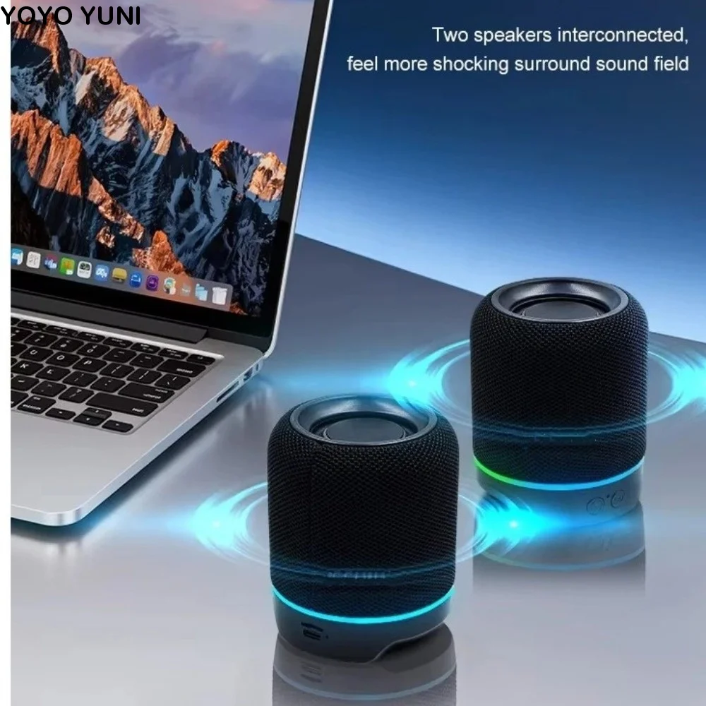 2-in-1 Magnetic Split Bluetooth Speaker RGB Colorful Lights Split&Combine Design Modular Bluetooth Speaker TWS Interconnect
2-in-1 Magnetic Split Bluetooth Speaker RGB Colorful Lights Split&Combine Design Modular Bluetooth Speaker TWS Interconnect