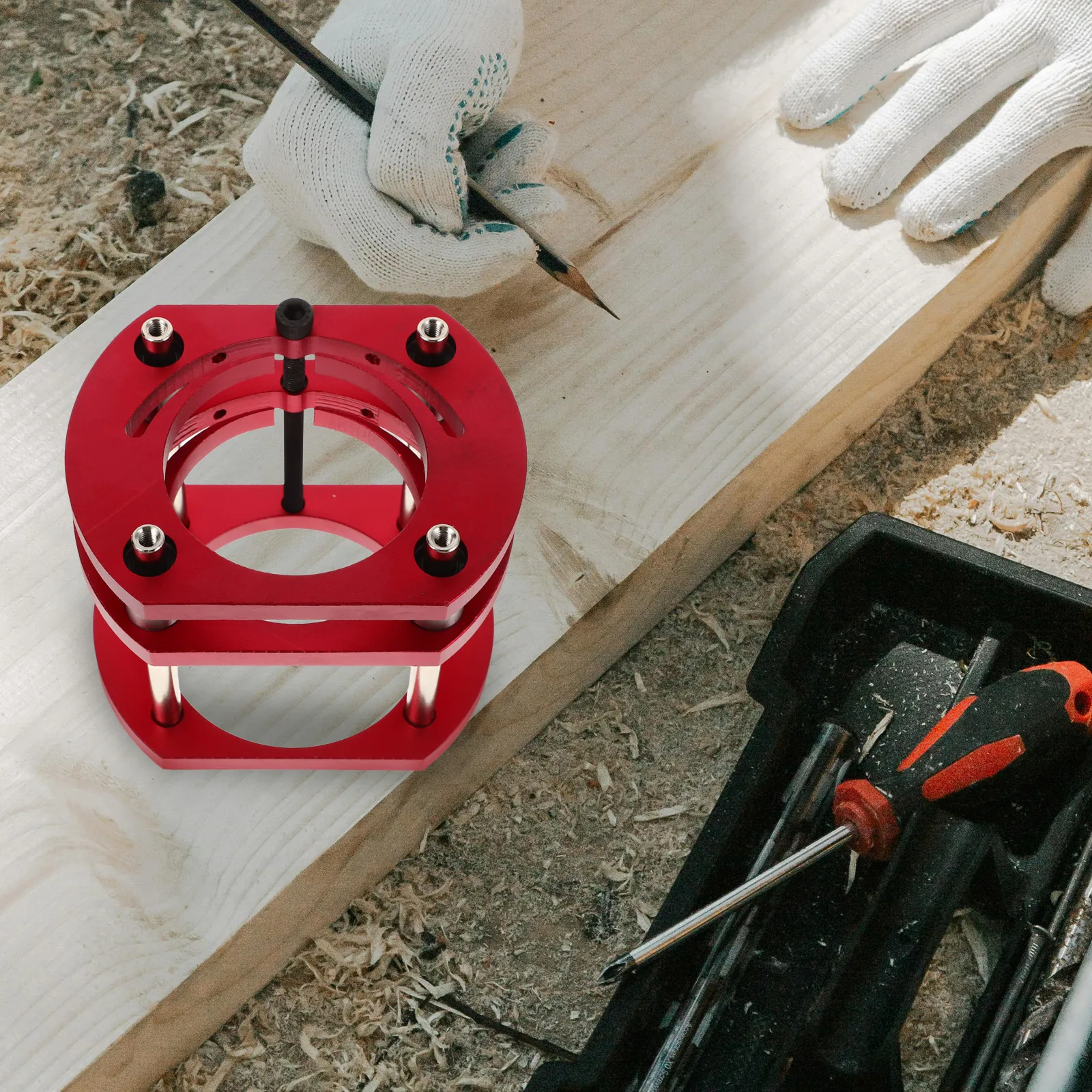 Stable Router Lift Base Aluminium Alloy Milling Table Lifting System For Precision Trimming Slotting Workbench Accessories
Stable Router Lift Base Aluminium Alloy Milling Table Lifting System For Precision Trimming Slotting Workbench Accessories