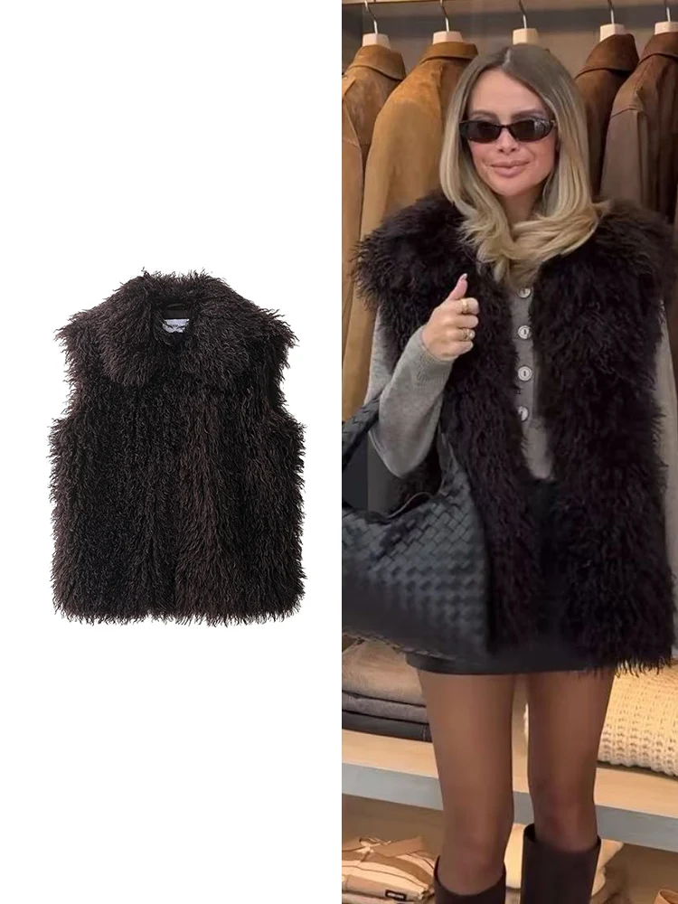 TFMLN новый женский роскошный меховой жилет элегантный мягкий искусственный мех куртка без рукавов пальто женский теплый модный уличный меховой жилет
TFMLN новый женский роскошный меховой жилет элегантный мягкий искусственный мех куртка без рукавов пальто женский теплый модный уличный меховой жилет