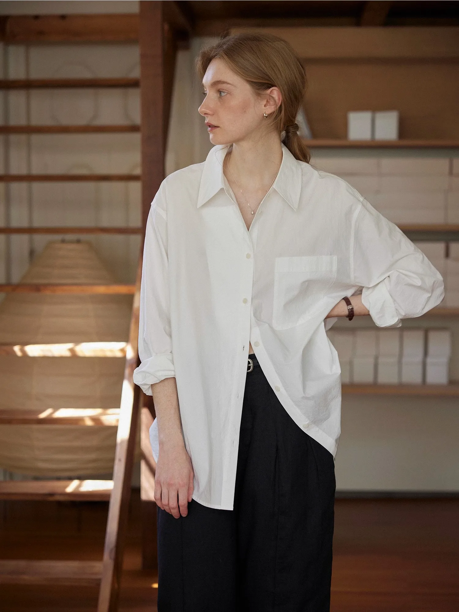 Blue Shirt Small Top Nicepeople Deconstructed Spring "One Shirt Many Ways" Design Artistic Commute Style Cotton Long Sleeve
Blue Shirt Small Top Nicepeople Deconstructed Spring "One Shirt Many Ways" Design Artistic Commute Style Cotton Long Sleeve