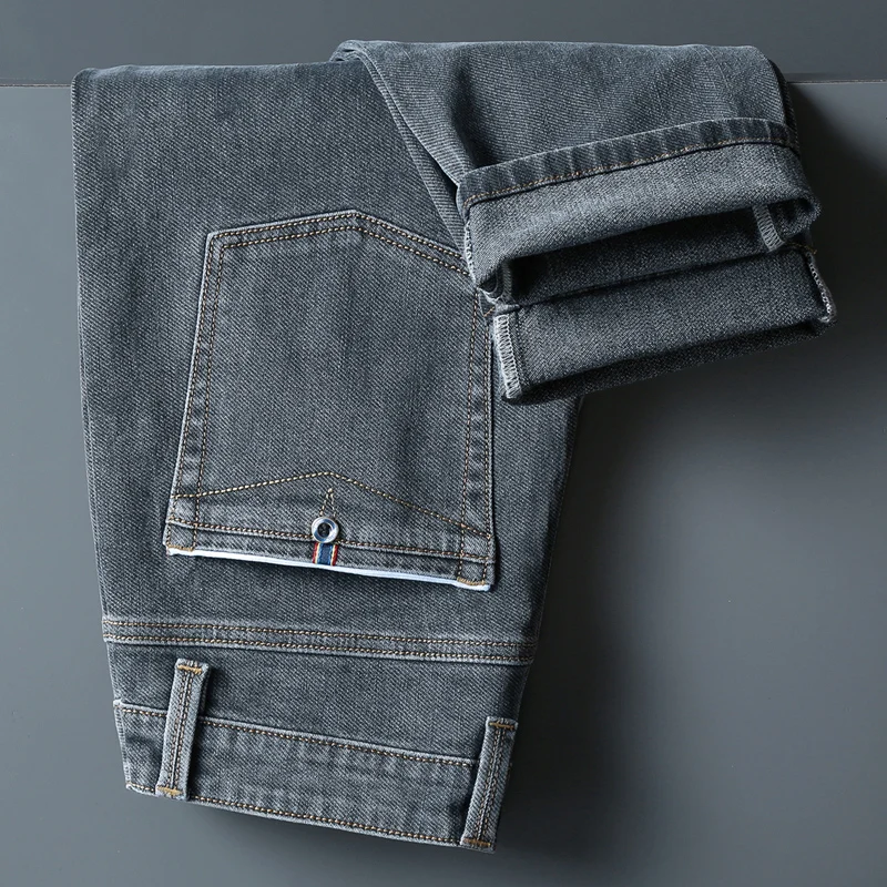 Jeans Men's Slim Straight-leg Business Casual Pants Male Autumn Winter New Stretch Tide Brand Diagonal Pocket Gray Trousers
Jeans Men's Slim Straight-leg Business Casual Pants Male Autumn Winter New Stretch Tide Brand Diagonal Pocket Gray Trousers