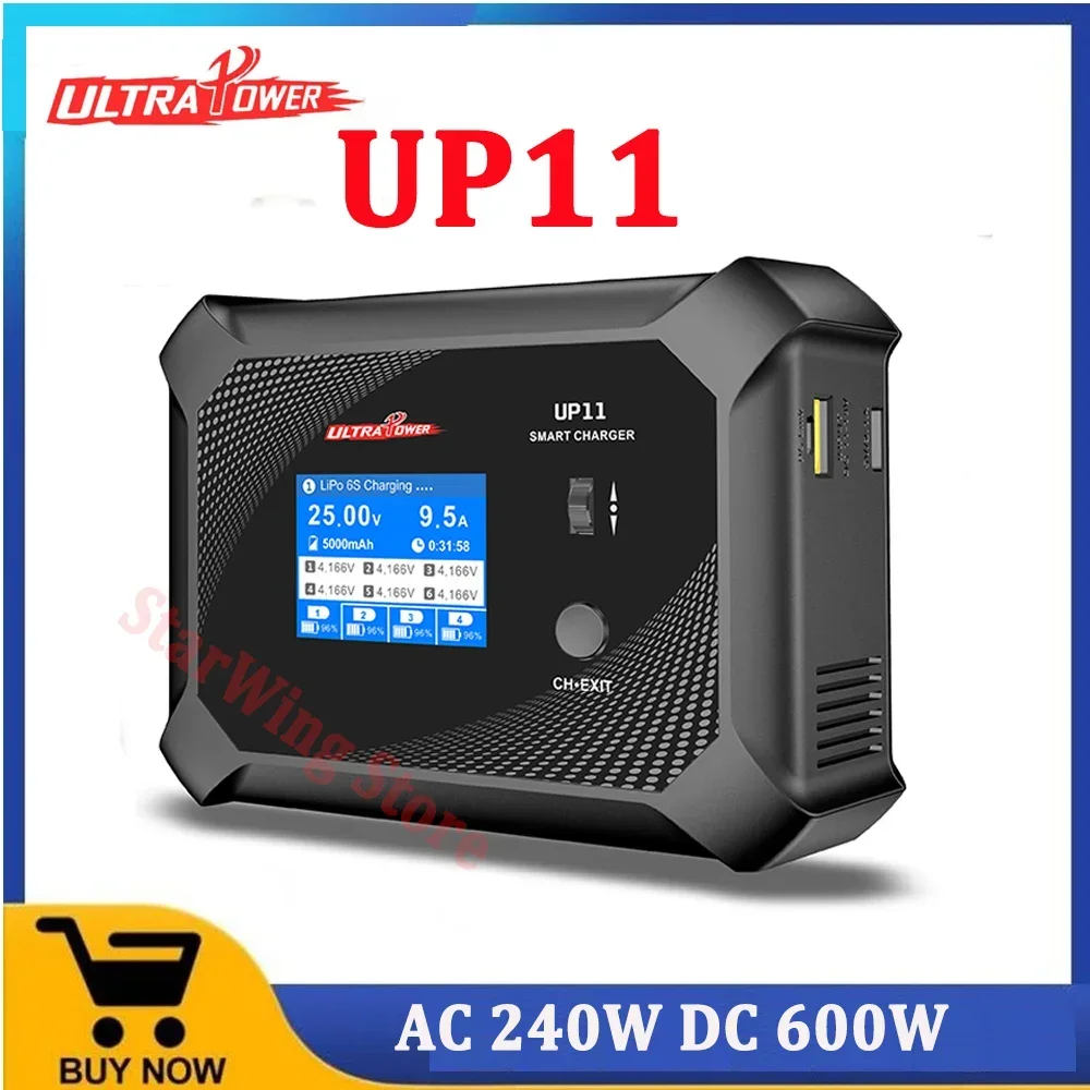 ULTRA POWER UP11 Зарядное устройство переменного тока 240 Вт постоянного тока 600 Вт Четырехканальное интеллектуальное зарядное устройство Blance
ULTRA POWER UP11 Зарядное устройство переменного тока 240 Вт постоянного тока 600 Вт Четырехканальное интеллектуальное зарядное устройство Blance