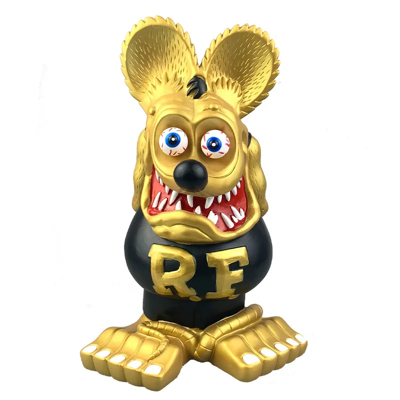 Rat Fink 33cm Gold Color Vinyl Model Doll Decoration Figurines Premium Edition Rf Crazy Mouse Statue Gift Toy Collection Figure
Rat Fink 33cm Gold Color Vinyl Model Doll Decoration Figurines Premium Edition Rf Crazy Mouse Statue Gift Toy Collection Figure