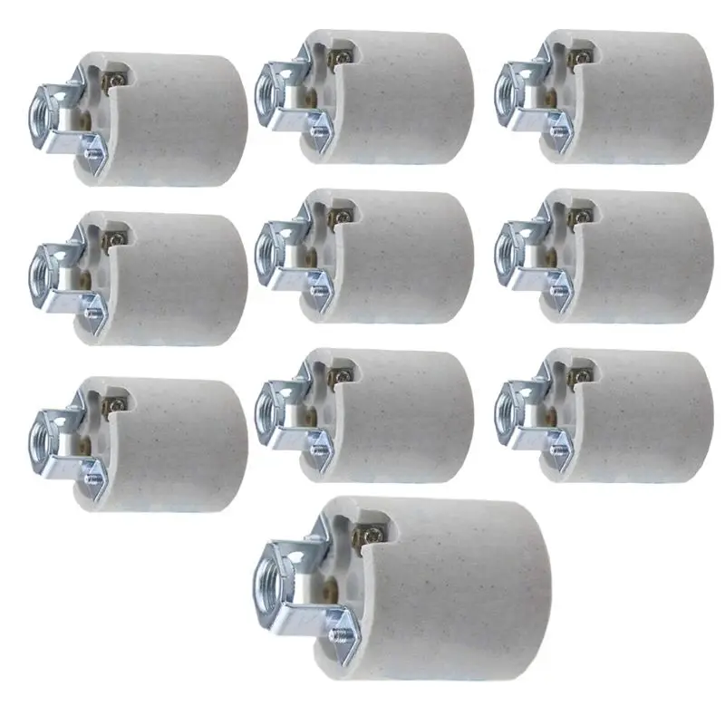 A24F-10Pcs Standard Medimun Screw Base Socket E26 Bulb Holders Without Wire For Hot Halogen Bulb
A24F-10Pcs Standard Medimun Screw Base Socket E26 Bulb Holders Without Wire For Hot Halogen Bulb