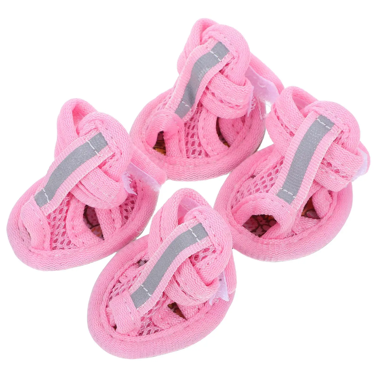 4 Pcs Pet Sandals Size Dog Shoes Paw for Summer Breathable Flexible Sole Boots Pink
4 Pcs Pet Sandals Size Dog Shoes Paw for Summer Breathable Flexible Sole Boots Pink