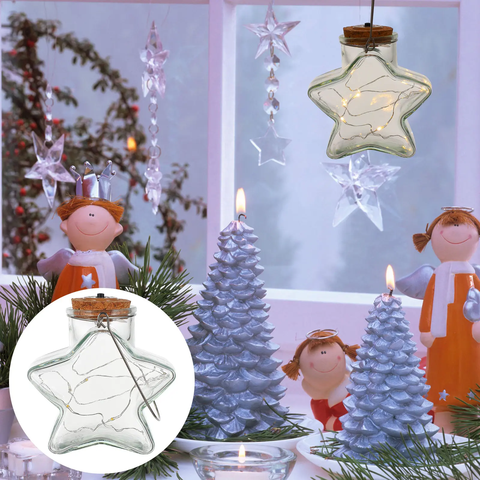 Подвесной ночник-фонарь в форме звезды для сада, двора, патио, уличный гирляндный светильник для создания романтической атмосферы
Подвесной ночник-фонарь в форме звезды для сада, двора, патио, уличный гирляндный светильник для создания романтической атмосферы