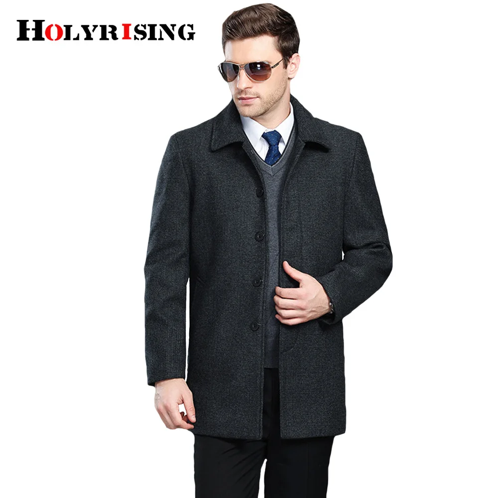 Holyrising Men Wool Coats Turn Collar Thick Mens Winter Jackets Loose Overcoat Classic Soft For Male Peacoat Hot 18567-5
Holyrising Men Wool Coats Turn Collar Thick Mens Winter Jackets Loose Overcoat Classic Soft For Male Peacoat Hot 18567-5