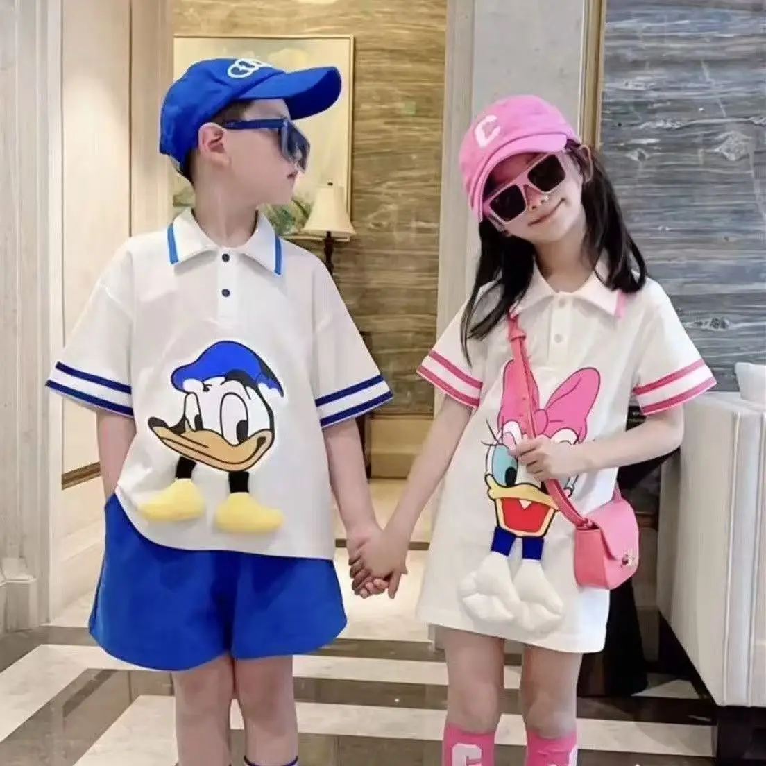 Summer Baby Boy Short Sleeve T Shirts Cartoon Donald Daisy Print Girl Dresses Kids Blouses Shirts Toddler Tops Children Clothes
Summer Baby Boy Short Sleeve T Shirts Cartoon Donald Daisy Print Girl Dresses Kids Blouses Shirts Toddler Tops Children Clothes