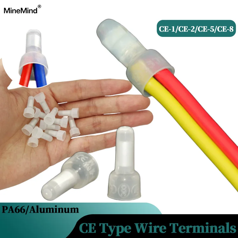 Pressure Line Nylon66 Closed End Cap Connector Car Audio Cable Crimp Splice 10~1000PC CE Type Wire Terminal CE-1 CE-2 CE-5 CE-8
Pressure Line Nylon66 Closed End Cap Connector Car Audio Cable Crimp Splice 10~1000PC CE Type Wire Terminal CE-1 CE-2 CE-5 CE-8