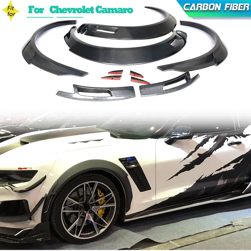 Автомобильные накладки на колеса из углеродного волокна, боковые крылья для Chevrolet Camaro Coupe, 2 двери 2016-2019, брызговики, комплекты для отделки кузова
Автомобильные накладки на колеса из углеродного волокна, боковые крылья для Chevrolet Camaro Coupe, 2 двери 2016-2019, брызговики, комплекты для отделки кузова