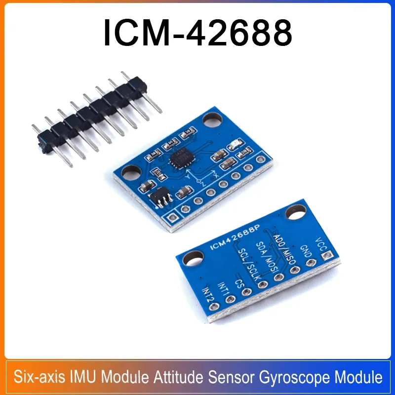 ICM42688 Six-axis IMU Module ICM-42688 Attitude Sensor Gyroscope Module Low Drift Intelligent Vehicle Gyroscope
ICM42688 Six-axis IMU Module ICM-42688 Attitude Sensor Gyroscope Module Low Drift Intelligent Vehicle Gyroscope