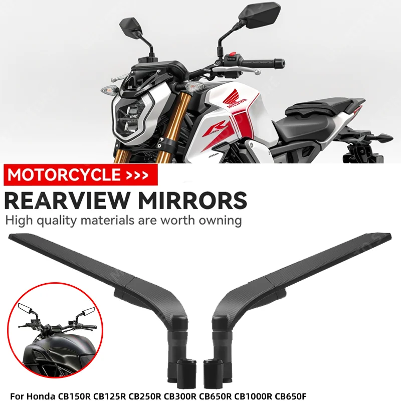 For Honda CB150R CB125R CB250R CB300R CB650R CB1000R CB650F Motorcycle Wind Wing Side Rearview Mirror Adjustable Rotating
For Honda CB150R CB125R CB250R CB300R CB650R CB1000R CB650F Motorcycle Wind Wing Side Rearview Mirror Adjustable Rotating