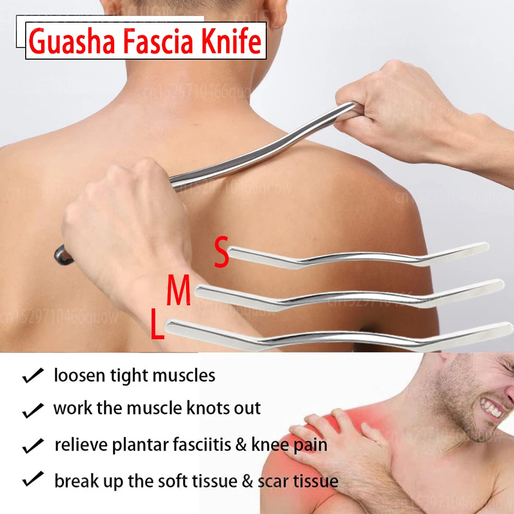 Stainless Fascia Knife GuaSha Massage Tool Fitness Slim Legs Myofascial Release Knife Back Arm Muscles Relax Relieve Aches Pains
Stainless Fascia Knife GuaSha Massage Tool Fitness Slim Legs Myofascial Release Knife Back Arm Muscles Relax Relieve Aches Pains