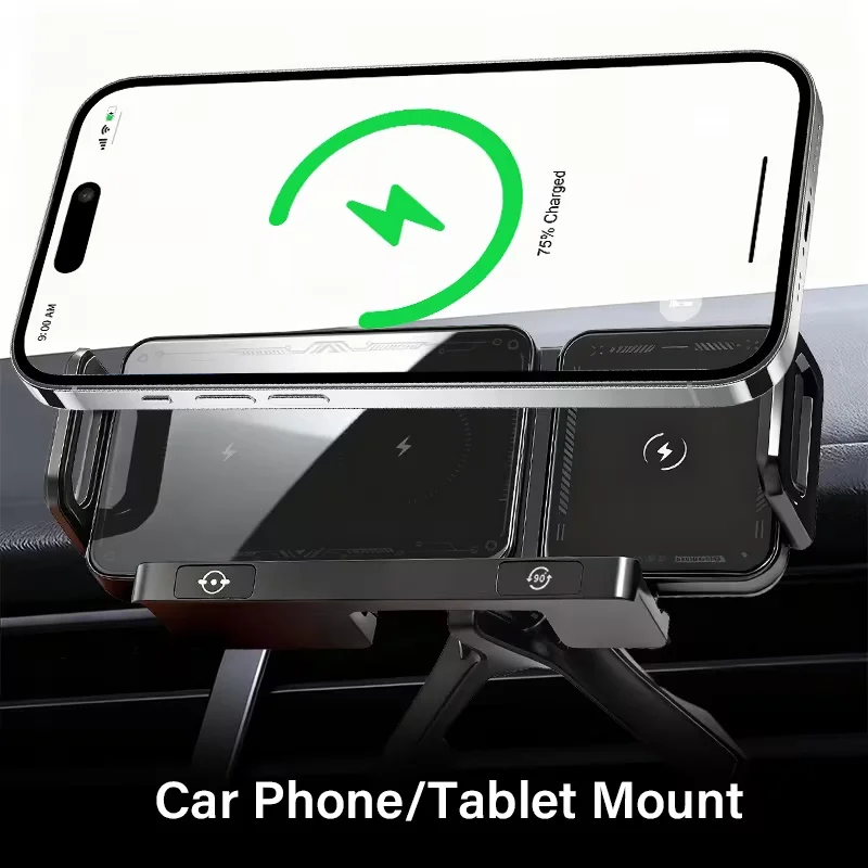 Car Wireless Charger Dual Coil Fold Screen Phone Fast Charging For Samsung Galaxy Z Fold 5 6 Flip 3 4 Air Vent Car Phone Holder
Car Wireless Charger Dual Coil Fold Screen Phone Fast Charging For Samsung Galaxy Z Fold 5 6 Flip 3 4 Air Vent Car Phone Holder