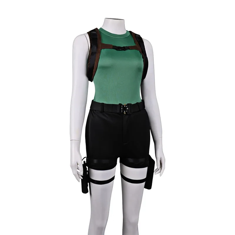 Tomb Cosplay Costume Wig Lara Croft Green Vest Black Shorts With Bag Outfit Halloween Play Uniform for Women Clothes fg8'.
Tomb Cosplay Costume Wig Lara Croft Green Vest Black Shorts With Bag Outfit Halloween Play Uniform for Women Clothes fg8'.