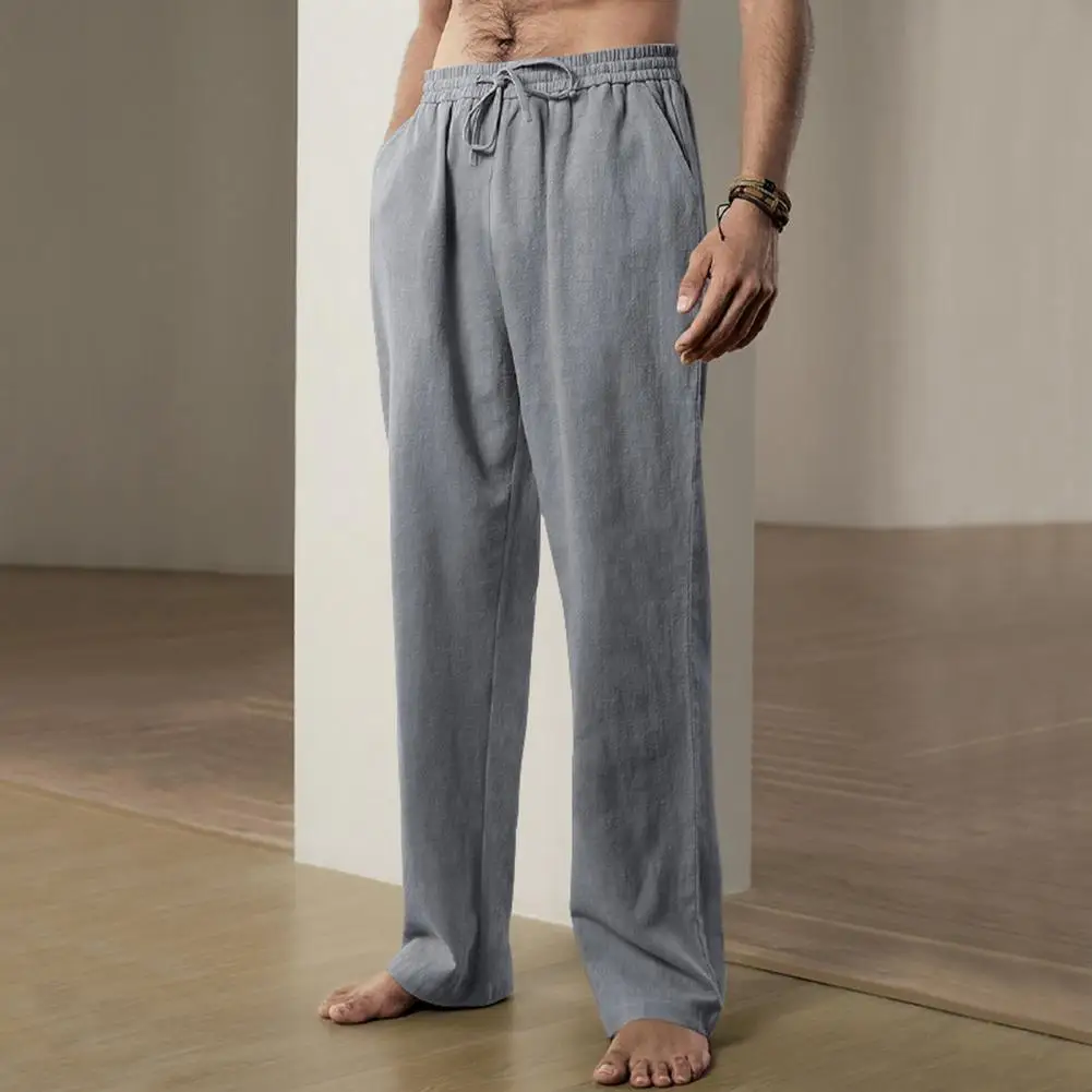 Wide Leg Sweatpants Comfortable Men's Drawstring Pants with Wide Leg Pockets for Casual Sports Activities Solid Color Pants
Wide Leg Sweatpants Comfortable Men's Drawstring Pants with Wide Leg Pockets for Casual Sports Activities Solid Color Pants