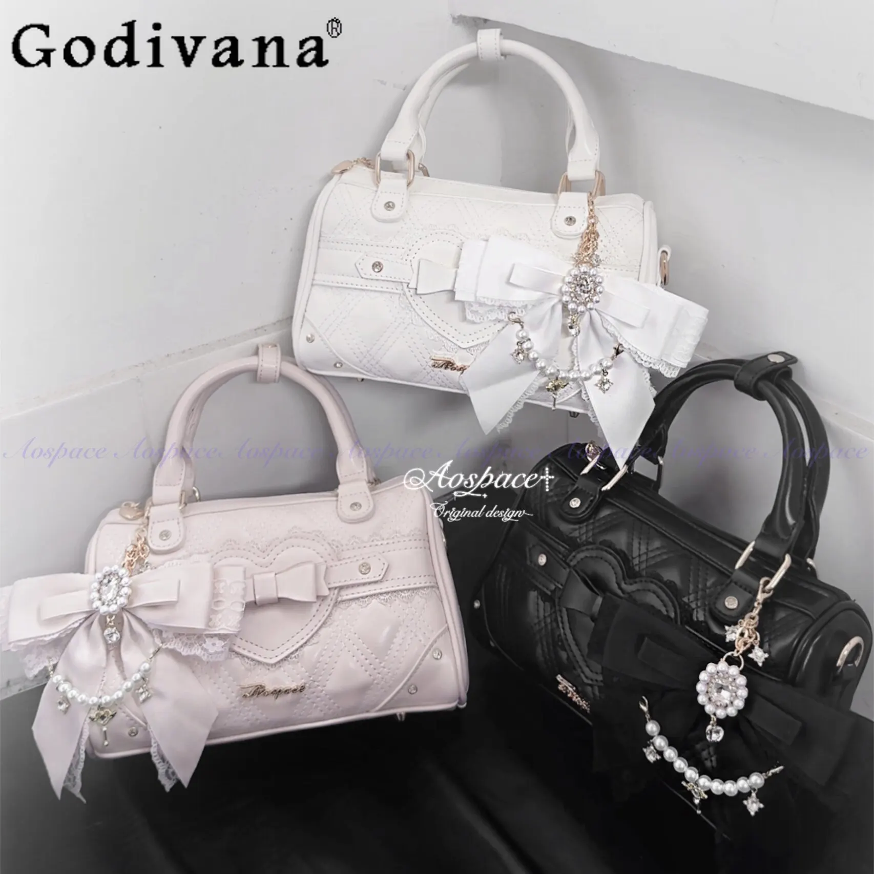 Japanese Mine Lolita Handbag 2026 New Girls Princess Sweet Elegant Handbag Cute Bow Pearl Chain Shoulder Crossbody Bag Women
Japanese Mine Lolita Handbag 2026 New Girls Princess Sweet Elegant Handbag Cute Bow Pearl Chain Shoulder Crossbody Bag Women
