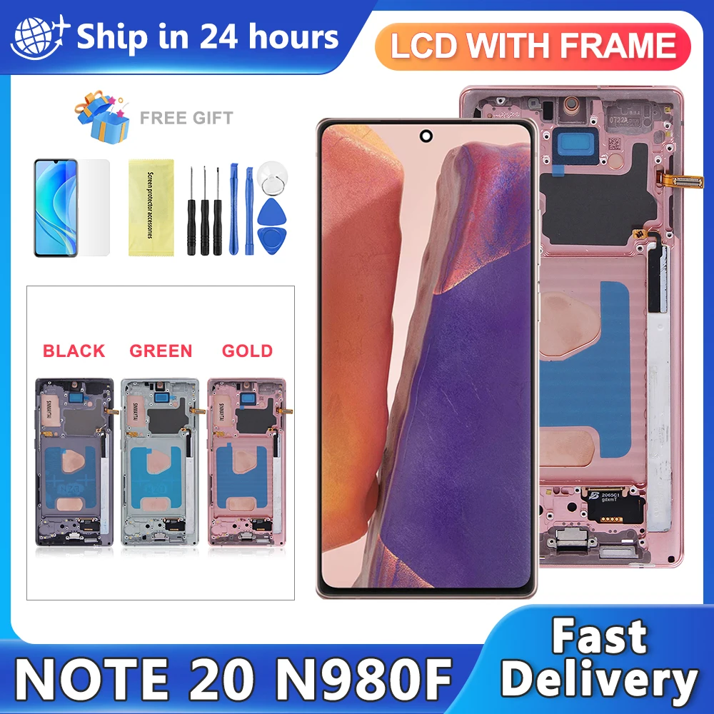 TFT For Samsung Note 20 N980 N980F SN980F/DS Lcd Display Touch Screen Digital Assembly for Samsung Note20 Screen Replacement
TFT For Samsung Note 20 N980 N980F SN980F/DS Lcd Display Touch Screen Digital Assembly for Samsung Note20 Screen Replacement