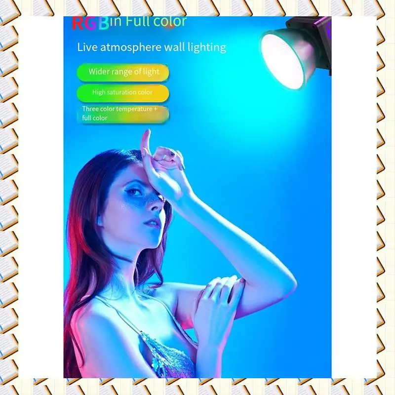 A14M 60W Photography Fill Light Portable COB RGB Video Light 2500-6500K Outdoor Studio Video Recording Photography EU Plug
A14M 60W Photography Fill Light Portable COB RGB Video Light 2500-6500K Outdoor Studio Video Recording Photography EU Plug