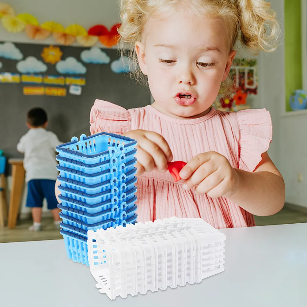 24Pcs Assorted Color Mini Shopping Basket Desktop Decoration Storage Container for Kids Role Play Small Office Organizer
24Pcs Assorted Color Mini Shopping Basket Desktop Decoration Storage Container for Kids Role Play Small Office Organizer