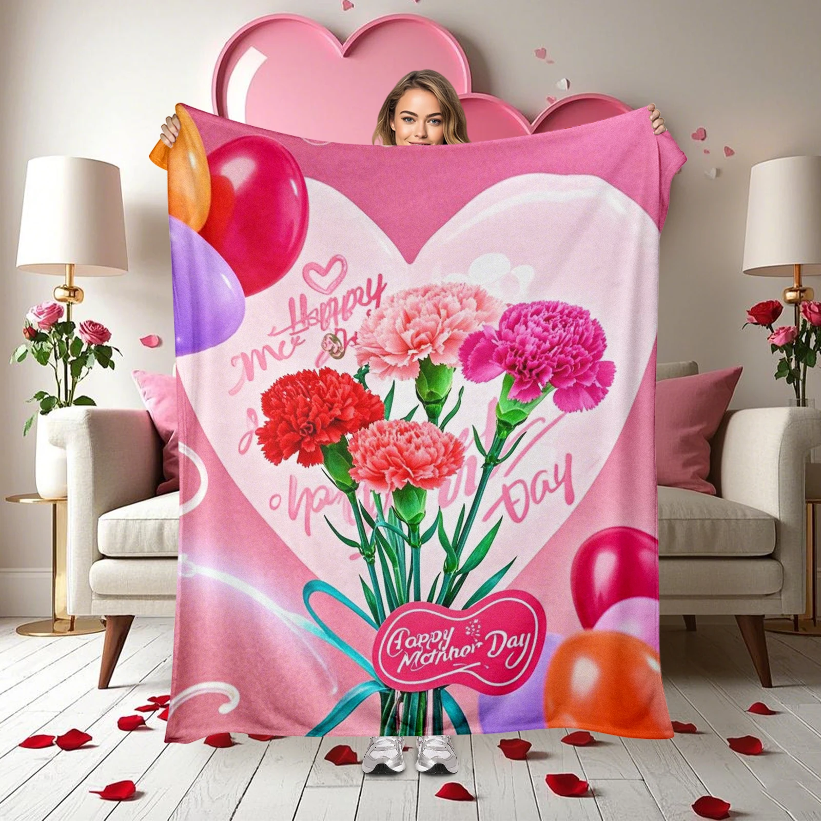 Exquisite Mothers Day Flannel Blanket With Beautiful Flowers And Hearts Symbolizing Love And Gratitude
Exquisite Mothers Day Flannel Blanket With Beautiful Flowers And Hearts Symbolizing Love And Gratitude