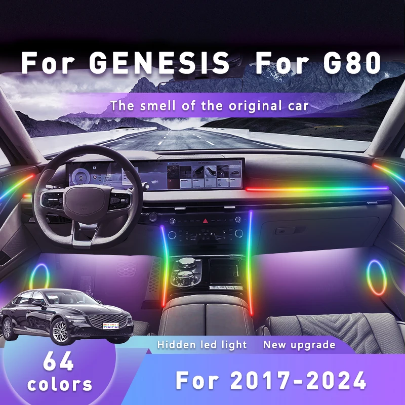 FILIPLI для GENESIS G80 для 2017, умная музыка, динамическая RGB-лампа, автомобильные аксессуары, окружающий свет, звуковая активация, функция памяти
FILIPLI для GENESIS G80 для 2017, умная музыка, динамическая RGB-лампа, автомобильные аксессуары, окружающий свет, звуковая активация, функция памяти
