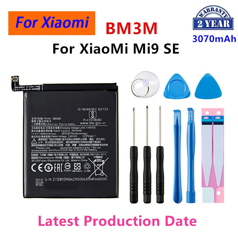 Совершенно новый аккумулятор BM3M 3070 мАч для Xiaomi 9 Se Mi9 SE Mi 9SE BM3M, высококачественные сменные аккумуляторы для телефона + инструменты
Совершенно новый аккумулятор BM3M 3070 мАч для Xiaomi 9 Se Mi9 SE Mi 9SE BM3M, высококачественные сменные аккумуляторы для телефона + инструменты