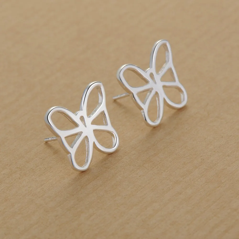 New 925 Sterling Silver Earrings Butterfly for Women Exquisite Wedding Jewelry Elegant Female Accessories Fashion Party
New 925 Sterling Silver Earrings Butterfly for Women Exquisite Wedding Jewelry Elegant Female Accessories Fashion Party