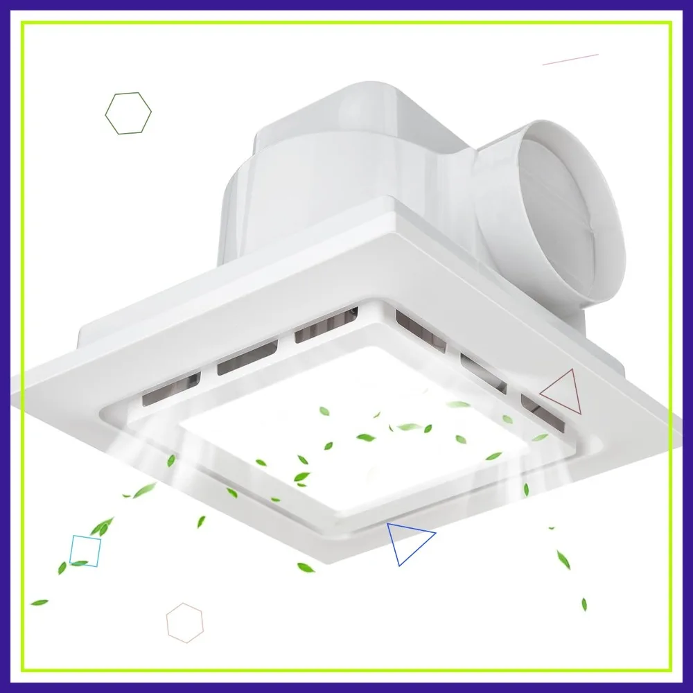 Ultra Quiet Bathroom Exhaust Fan with Light, 145 CFM, 1.0 Sone, Easy Install
Ultra Quiet Bathroom Exhaust Fan with Light, 145 CFM, 1.0 Sone, Easy Install