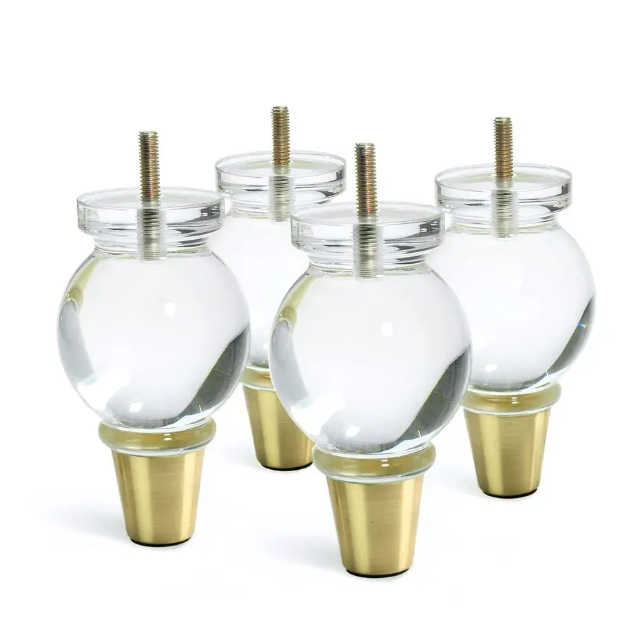 Acrylic Furniture Legs Replacement Sofa Feet Cabinet Modern Clear Decor DIY Legs Classical Style Set of 4 5.1inch
Acrylic Furniture Legs Replacement Sofa Feet Cabinet Modern Clear Decor DIY Legs Classical Style Set of 4 5.1inch
