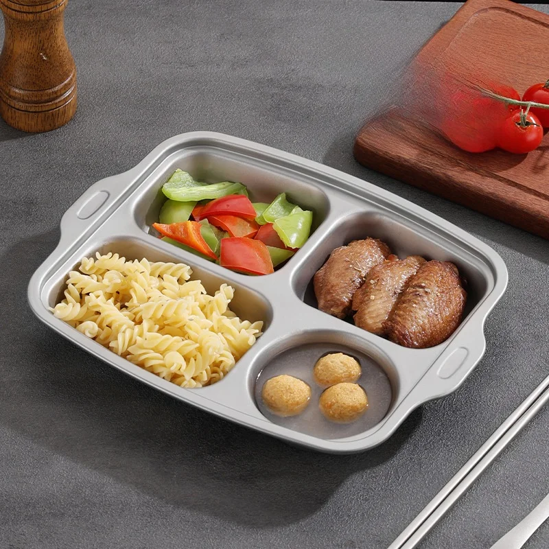 Pure Titanium Healthier Quad Partition Plate Home Use Fat Reduction Quantitative Meal Plate Durable Short Sleeve T-Shirt
Pure Titanium Healthier Quad Partition Plate Home Use Fat Reduction Quantitative Meal Plate Durable Short Sleeve T-Shirt