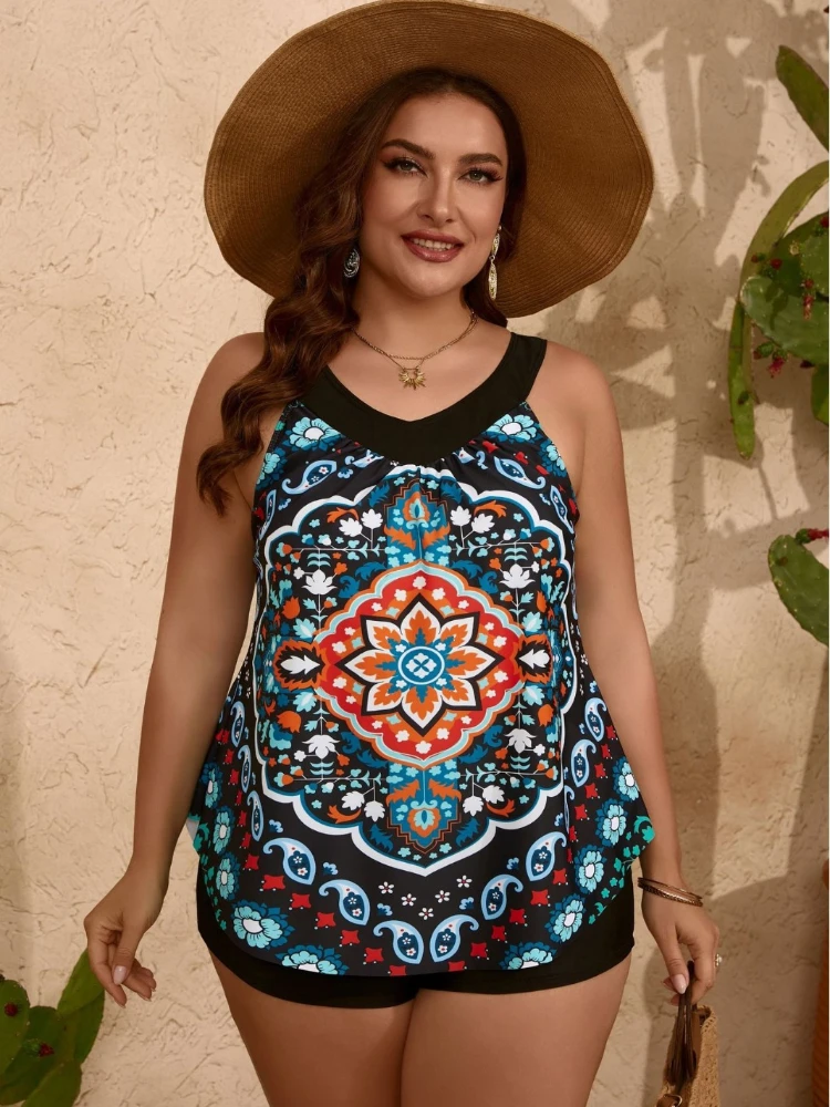 2024 Mujer Plus Size 5XL BIkini Set Women Printed Sexy Casual Swimwear HIgh Waist Sleeveless Becsh Cloth Push Up Bathing Suit
2024 Mujer Plus Size 5XL BIkini Set Women Printed Sexy Casual Swimwear HIgh Waist Sleeveless Becsh Cloth Push Up Bathing Suit