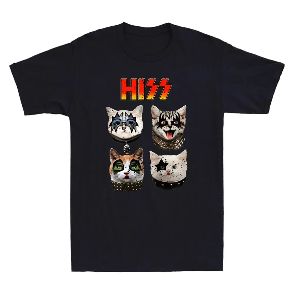 Hiss Fun Cat Rock Music Printed T-shirt Men's and Women's Short Sleeve T-shirt Crewneck Outdoor Blazer Pure Cotton Breathable
Hiss Fun Cat Rock Music Printed T-shirt Men's and Women's Short Sleeve T-shirt Crewneck Outdoor Blazer Pure Cotton Breathable