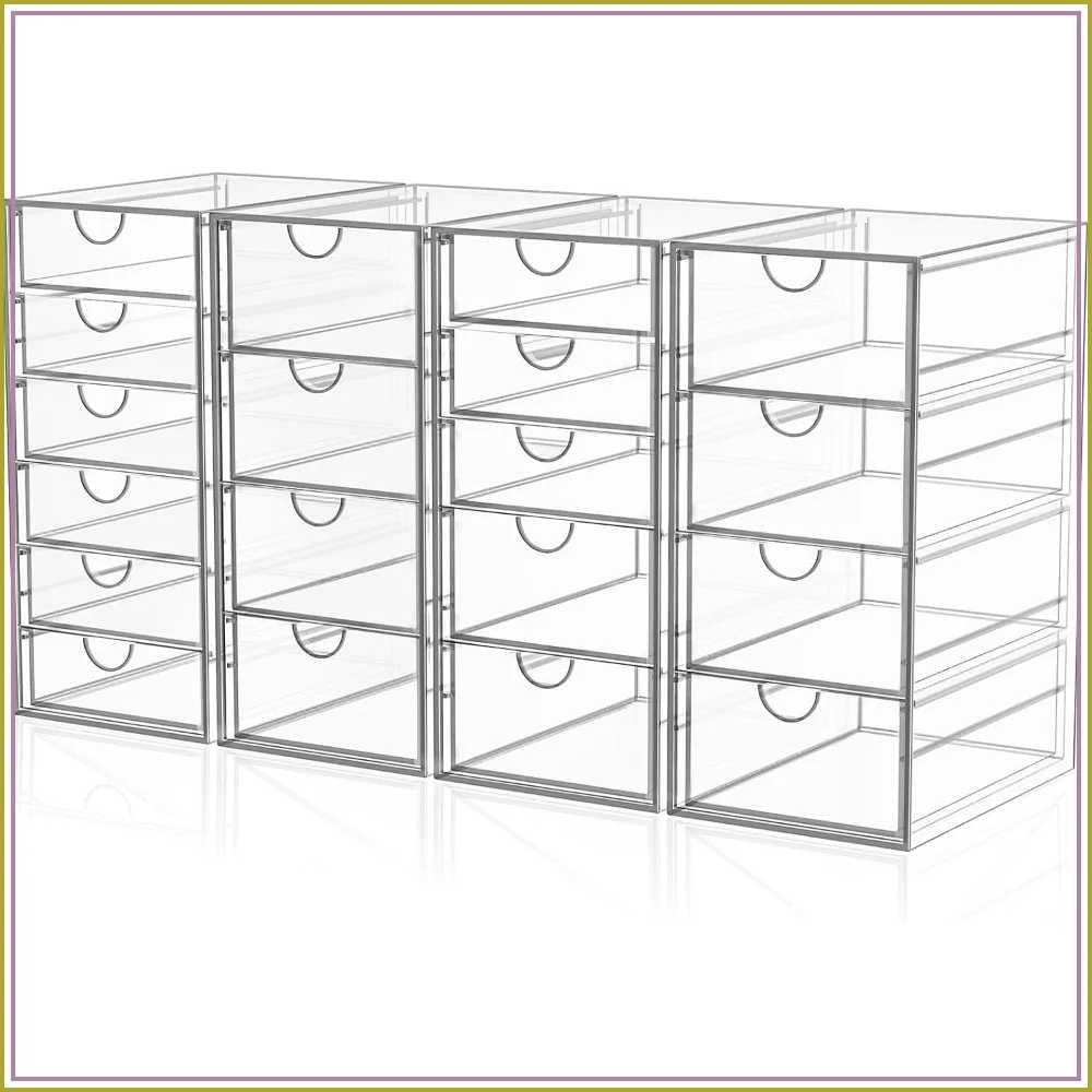 19-Drawer Acrylic Makeup Organizer, Clear Storage for Cosmetics, Vanity, Desk
19-Drawer Acrylic Makeup Organizer, Clear Storage for Cosmetics, Vanity, Desk