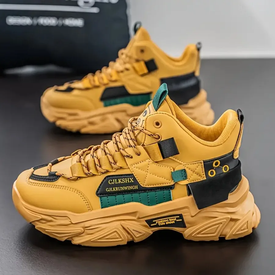 Men's All-Season Casual Sneakers Popular Thick-Soled High-Top Fashion Casual Shoes Dad Shoes Trendy Student Shoes for Men
Men's All-Season Casual Sneakers Popular Thick-Soled High-Top Fashion Casual Shoes Dad Shoes Trendy Student Shoes for Men