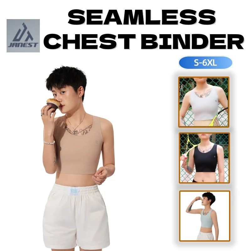 Pullover Chest Binder Tomboy Sportswear Thin Vest Breathable Sports Bra No Trace No Metal No Hook Trans Binder For Woman
Pullover Chest Binder Tomboy Sportswear Thin Vest Breathable Sports Bra No Trace No Metal No Hook Trans Binder For Woman