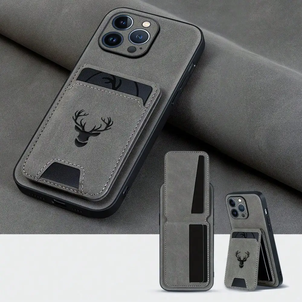 Luxury Faux Leather Wallet Phone Case, Suitable For IPhone 16 15 14 13 12 11 16E Promax Plus Pro, Card Holder And Base, Deer
Luxury Faux Leather Wallet Phone Case, Suitable For IPhone 16 15 14 13 12 11 16E Promax Plus Pro, Card Holder And Base, Deer