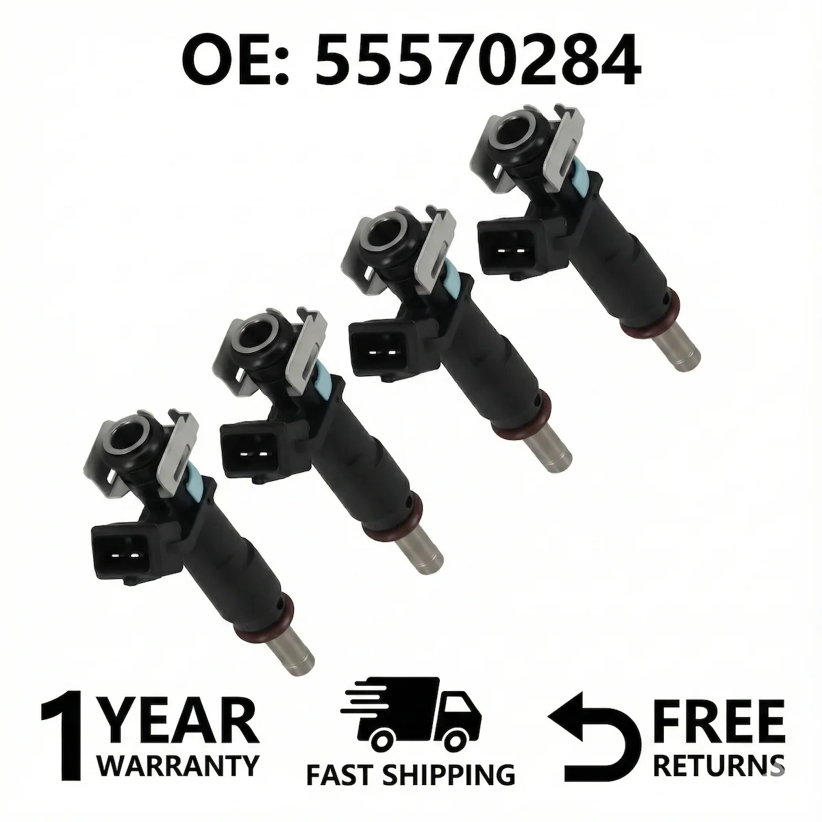 4Pcs Certified Fuel Injectors 55570284 For Chevrolet Cruze Sonic Trax 1.8L 8-Hole Engine Injection Nozzle Valve 25185231 FJ1153
4Pcs Certified Fuel Injectors 55570284 For Chevrolet Cruze Sonic Trax 1.8L 8-Hole Engine Injection Nozzle Valve 25185231 FJ1153