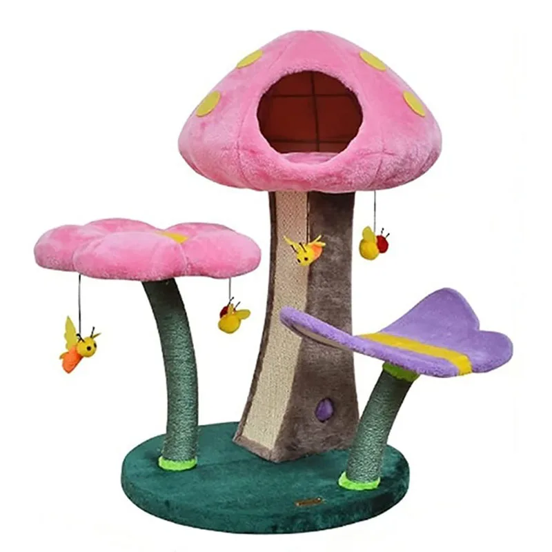 Cat Tower with Flower Climbing Frame,Cat Scratch Trees, Cat Nest,Integrated Sisal Grinding Claw,Scratching Pole,Medium and Large
Cat Tower with Flower Climbing Frame,Cat Scratch Trees, Cat Nest,Integrated Sisal Grinding Claw,Scratching Pole,Medium and Large