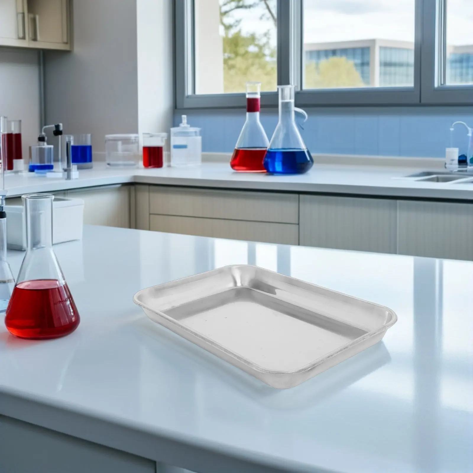 Прямоугольный лабораторный лоток из нержавеющей стали с плоским дном, медицинский учебный инструмент для химических экспериментов и образцов
Прямоугольный лабораторный лоток из нержавеющей стали с плоским дном, медицинский учебный инструмент для химических экспериментов и образцов