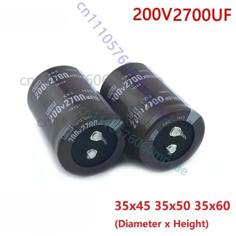 2Pcs NCC 2700uF 200V 200V2700uF 35x45 35x50 35x60 Snap-in PSU Electrolytic Capacitor
2Pcs NCC 2700uF 200V 200V2700uF 35x45 35x50 35x60 Snap-in PSU Electrolytic Capacitor
