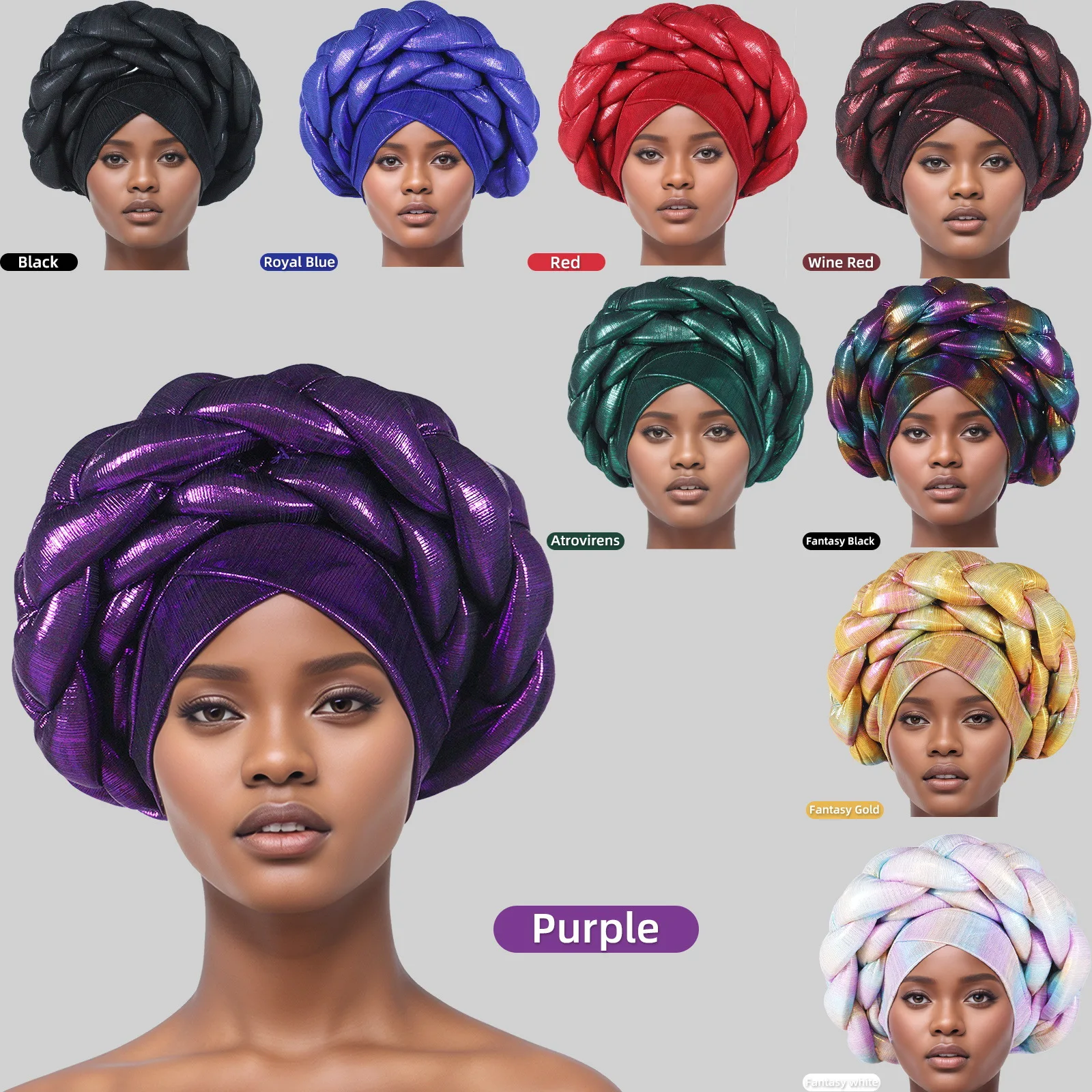 Twisted Braid Turban Cap for Women African Head Tie Lady Head Wraps Nigeria Autogele Headtie Muslim Wedding Hat Party Headwear
Twisted Braid Turban Cap for Women African Head Tie Lady Head Wraps Nigeria Autogele Headtie Muslim Wedding Hat Party Headwear